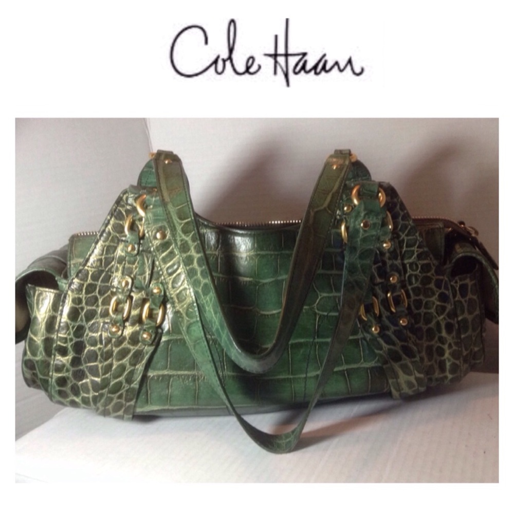 Village Croc Embossed Bag